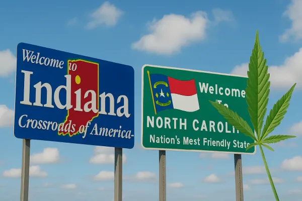 Légalisation du cannabis en Indiana et Caroline du Nord